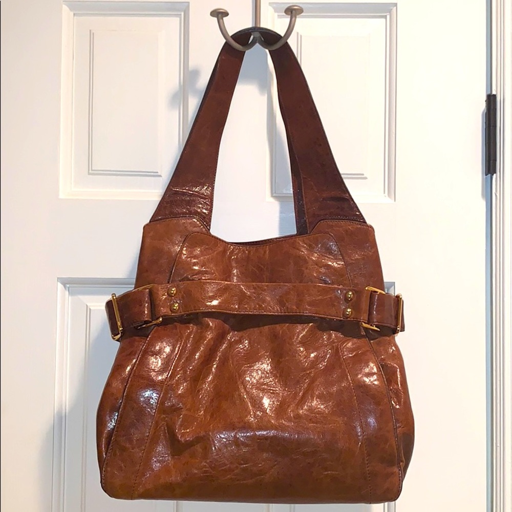 Kooba Brown Leather Shoulder Bag